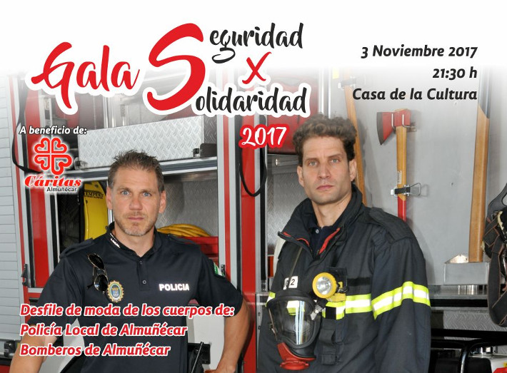 La Policía Local y Bomberos de Almuñécar celebra esta noche la Gala Seguridad x Solidaridad a beneficio de Cáritas